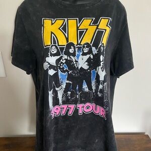 Kiss Kids 1977 Tour Tee - Black and Yellow